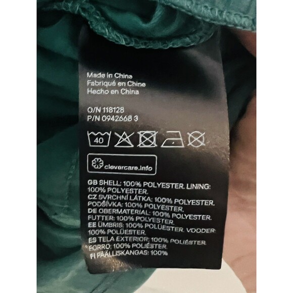 Divided By H&M Womens A Line Dress Green Floral Tired Layer Keyhole XS New - Picture 9 of 11